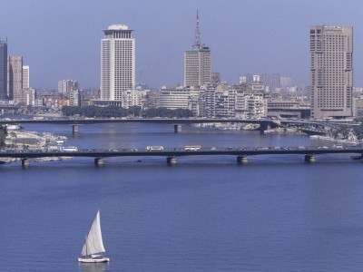 Felouque sur le Nil (Le Caire, EGYPTE, 1999) Copyright ALAIN GADOFFRE