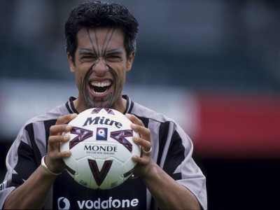 Harry Ngata, un maori chez les All Whites (Auckland, NOUVELLE-ZELANDE, 1999) Copyright ALAIN GADOFFRE