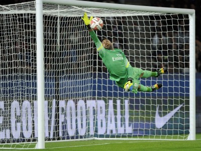 Salvatore Sirigu (PSG vs Lyon, Paris, FRANCE, 2014) Copyright JEAN-MARIE HERVIO