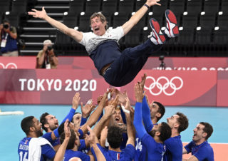 Laurent Tillie (Finale de Volley des JO de Tokyo 2020, JAPON, 2021) Copyright JEAN-MARIE HERVIO