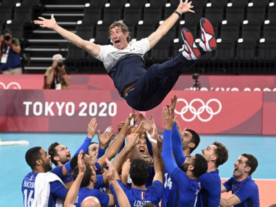 Laurent Tillie (Finale de Volley des JO de Tokyo 2020, JAPON, 2021) Copyright JEAN-MARIE HERVIO